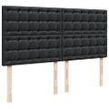 vidaXL Osmanský rám postele s matracom čierna 180x200 cm umelá koža