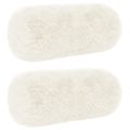 vidaXL Poťah na podložku 2 pcs HEERLEN Biela Ø 15 x 40 cm PV fleece