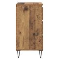 vidaXL Servírovacia skriňa Staré drevo 40 x 35 x 70 cm