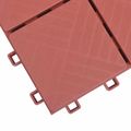 vidaXL Dlažba na terasu 10 ks Červená 30,5 x 30,5 x 2,2 cm