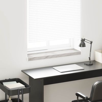 vidaXL Parapetné dosky Mramorová textúra 60 x 20 x 4,5 cm PVC