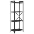 vidaXL Regál na knihy 40 x 30 x 119 cm Kompozitné drevo Čierny dub
