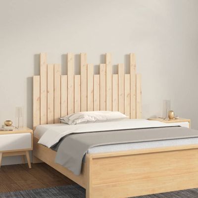 vidaXL Nástenné čelo postele 108x3x80 cm masívna borovica
