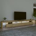vidaXL TV skrinka s LED svetlami dub sonoma 290x36,5x40 cm