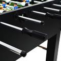 vidaXL Stolný futbal, oceľ 60 kg 140x74,5x87,5 cm, čierny