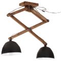 vidaXL Závesná lampa 25 W čierna 29x18x85 cm E27
