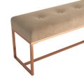 vidaXL Lavička béžová 110x36x45 cm zamat
