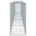 vidaXL Gabiónový kôš s krytom 500x50x100 cm pozinkované železo