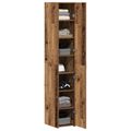 vidaXL Highboard Staré drevo 30 x 42,5 x 185 cm