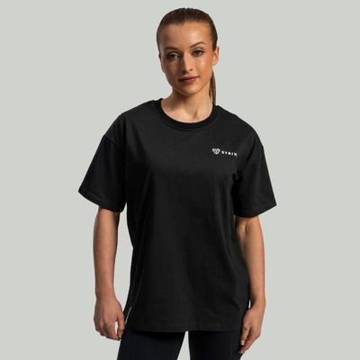 Dámske tričko Lunar Oversized Black - STRIX, veľkosť S, veľkosť oblečenia S