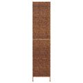 vidaXL Paraván 5-panelový hnedý 205x180 cm vodný hyacint