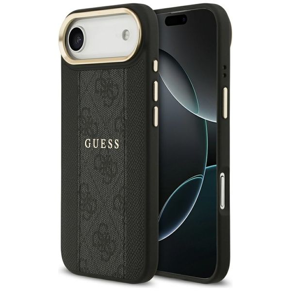 Puzdro Guess pre iPhone 17 Air HC MAGSAFE PU W/ 4G PU STRIPE čierne