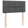vidaXL Boxspring posteľ s matracom tmavosivá 90x200 cm látka
