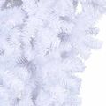 vidaXL Umelý vianočný stromček s 150 LED-i Biela 120 cm PVC a oceľ