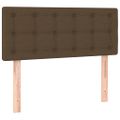 vidaXL Boxspring posteľ s matracom tmavohnedá 90x190 cm látka
