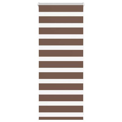 vidaXL Zebra roleta hnedá 55x100 cm šírka látky 50,9 cm polyester