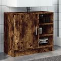 vidaXL Umývadlová skrinka dymový dub 63x30x54 cm spracované drevo
