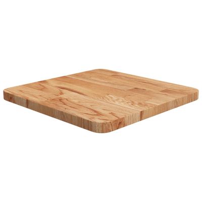 vidaXL Štvorcová stolová doska bledohnedá 40x40x2,5cm lakovaný dub