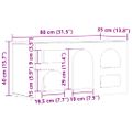 vidaXL TV skrinka ELST 80 x 35 x 40 cm Biela Kompozitné drevo