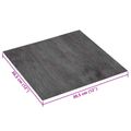 vidaXL Samo-lepiace podlahové dosky Tmavohnedá a čierna 30,5 x 30,5 cm
