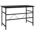 vidaXL Počítačový stôl čierny 105x55x72 cm MDF a kov