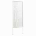 vidaXL Záhradná clona na súkromie Rezací Biela 50 x 140 cm