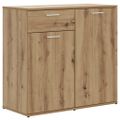 vidaXL Komoda dub artisan 80x36x75 cm spracované drevo