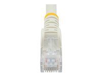 Kategória 6 - 24AWG (N6PATC50CMWH) - Sieťový kábel - RJ-45 (M) do RJ-45 (M) - 50 cm - UTP - CAT 6 - lisovaný, prevedenie bez hrbolčekov, lišta - biela