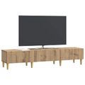 vidaXL TV skrinka 147 x 34,5 x 30 cm Dub artisan Kompozitné drevo