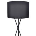 vidaXL Stojanová lampa, čierna 139 cm