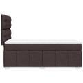 vidaXL Posteľný rám boxsping s matracom hnedý 80x200 cm látka
