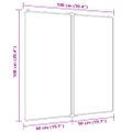vidaXL Magnetická biela tabuľa skladacia 100x100x1,7 cm hliník
