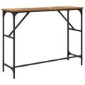 vidaXL Konzolový stôl Staré drevo 100 x 32 x 75 cm Kompozitné drevo