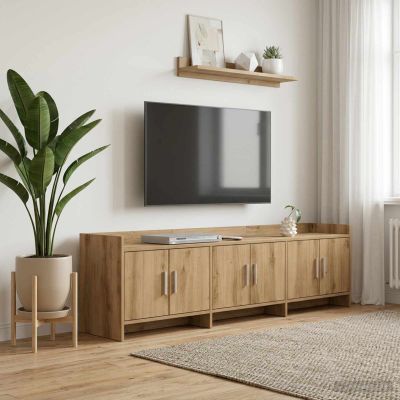 vidaXL TV skrinka 168 x 33 x 47 cm Dub artisan Kompozitné drevo