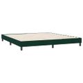 vidaXL Posteľný rám boxsping bez matracom tmavozelený 180x210 cm zamat