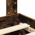 vidaXL Rám postele Dymová dub 140 x 200 cm Kompozitné drevo