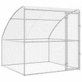 vidaXL Psí kennel Strieborná 2 x 2 x 2 m Pozinkovaná oceľ
