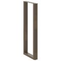 vidaXL Nohy barového stola v tvare U, 2 ks, prírodná oceľ, 40 x (110-111) cm, oceľ