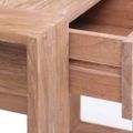 vidaXL Konzolový stolík 90x35x75 cm teakový masív