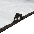 vidaXL Priehľadná plachta s okami 12x12 m Polyetylén