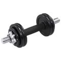 vidaXL 19-dielna sada činiek dumbbell 15 kg, liatina
