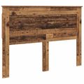 vidaXL Rám postele Staré drevo 150 x 200 cm Masívne borovicové drevo