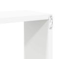 vidaXL Nástenné police v tvare kocky 2 ks biele 30x15x30 cm