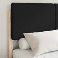 vidaXL Rám postele s čalúneným čelom Čierna 120 x 200 cm