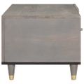 vidaXL Konferenčný stolík Sivá 80 x 50 x 40 cm Masívne mango drevo
