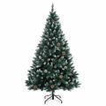 vidaXL Umelý vianočný stromček s 300 LED 180 cm