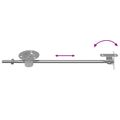 vidaXL Hinge na podporu viečka 2 ks Strieborná 194 x 36 x 18 mm Železo