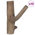 vidaXL Háčik Hnedá 4 x 4 x 14 cm Masívne obnovené drevo