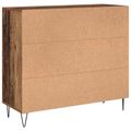 vidaXL Servírovacia skriňa Staré drevo 90 x 32,5 x 80 cm
