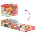 vidaXL Modulárna taburetka, patchwork, látka